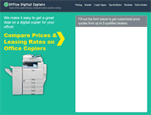Tablet Screenshot of officedigitalcopiers.com